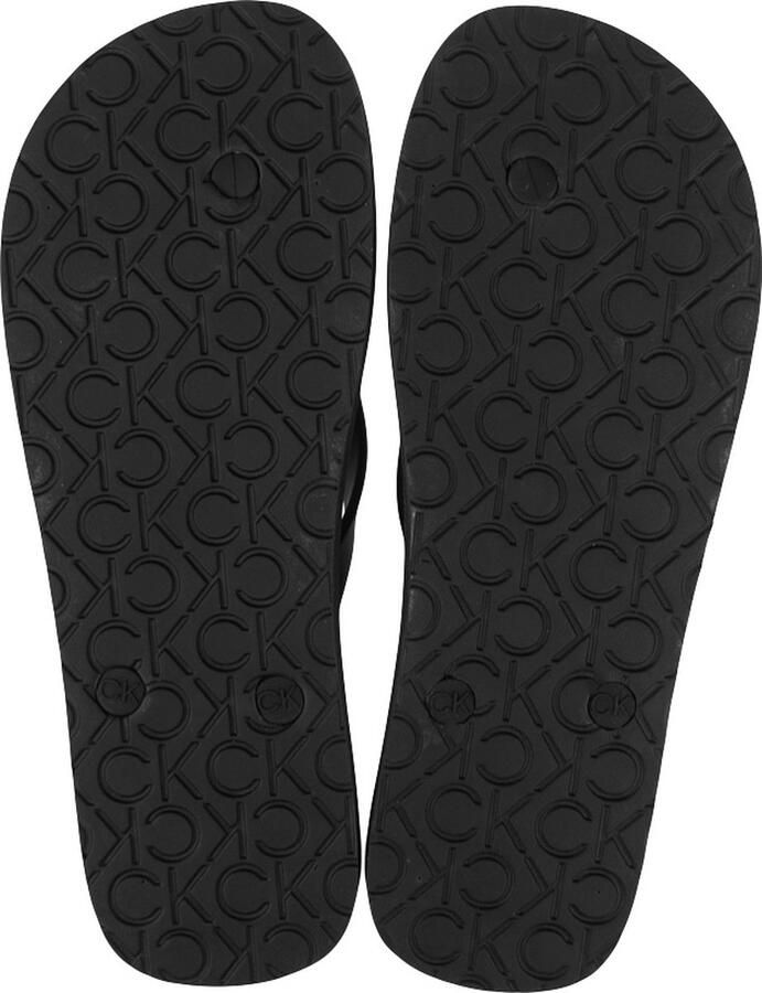 Calvin Klein teenslippers logo zwart