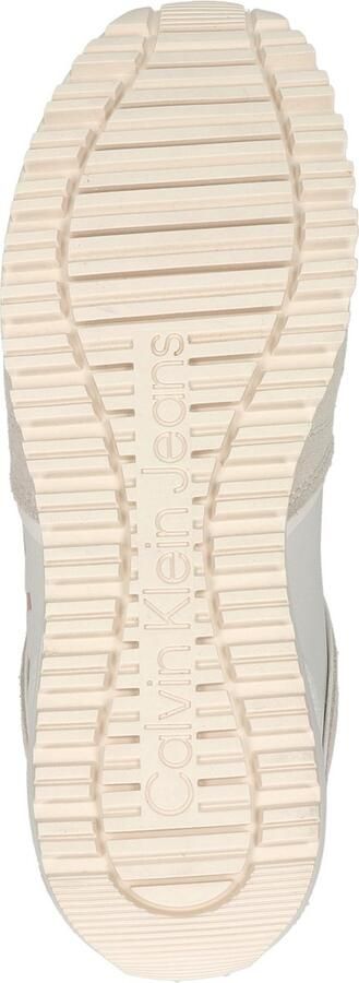 Calvin Klein Tooth Runner Irregular Lines Dames Lage sneakers Leren Sneaker Dames Wit - Foto 12