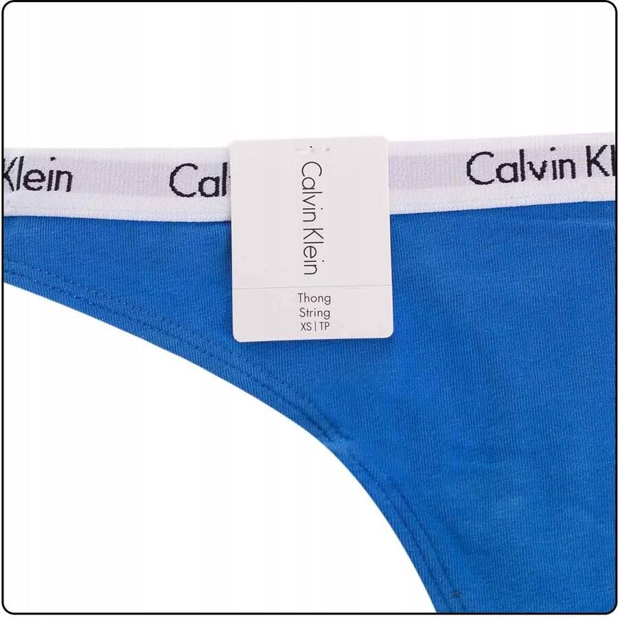 Calvin Klein String Niebieskie Logo