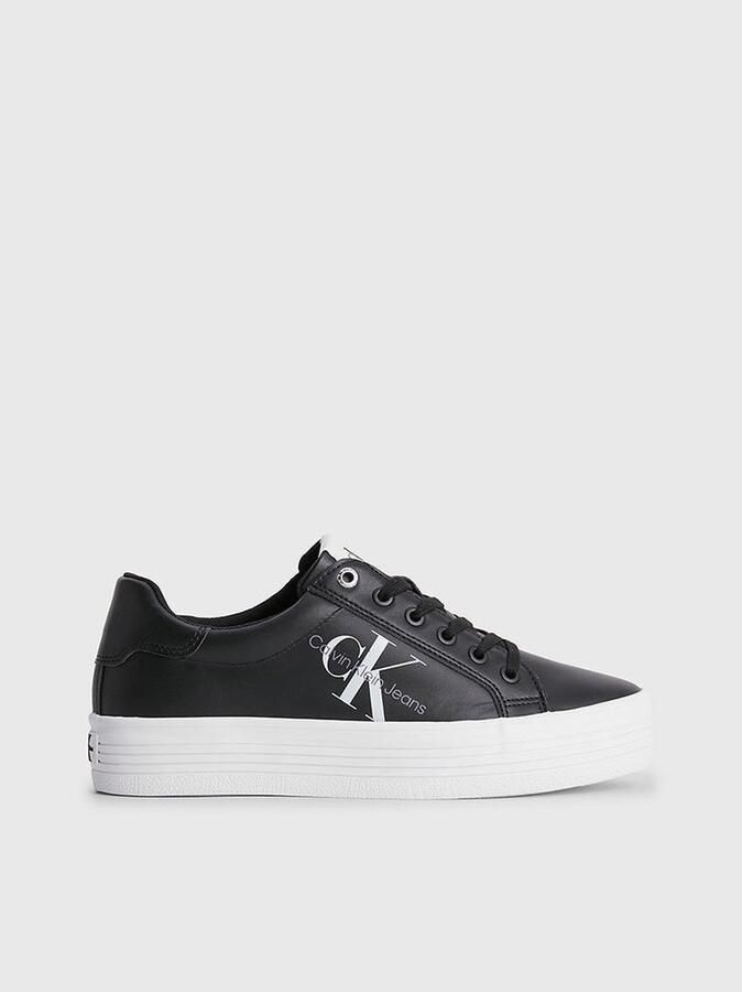 Calvin Klein Plateausneakers VULC FLATFORM LACEUP LOW LTH zachte schachtvering vrijetijdsschoen lage schoen veterschoen - Foto 3