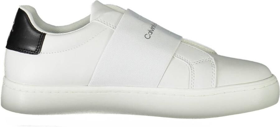 Calvin Klein Witte Sneakers met Elastiek en Logo Wit Dames