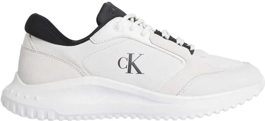 CALVIN KLEIN JEANS Eva Runner Low leren sneakers wit