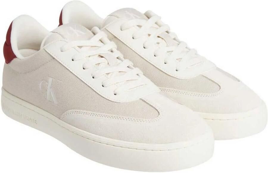 Calvin Klein Lage Cupsole Mandje Sneakers Beige Heren