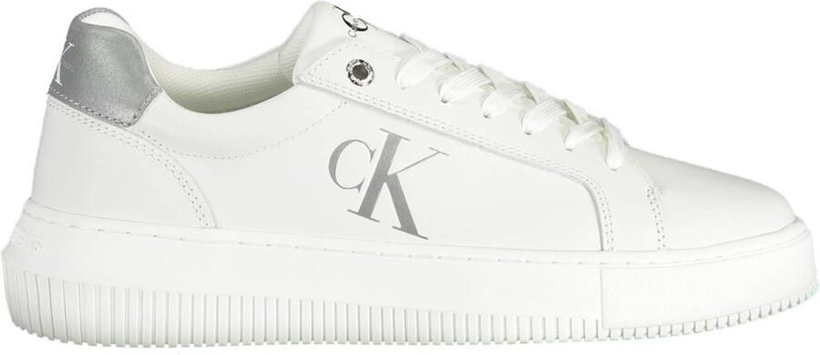 Calvin Klein Plateausneakers CHUNKY CUPSOLE LACEUP LOW ESS M met zilverkleurige details