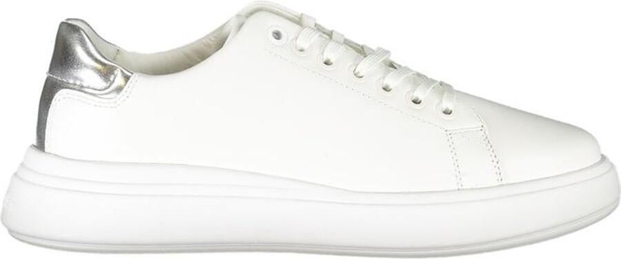 Calvin Klein Bedrukte Sneakers Van Gerecycled Leer Met Veters - Foto 2