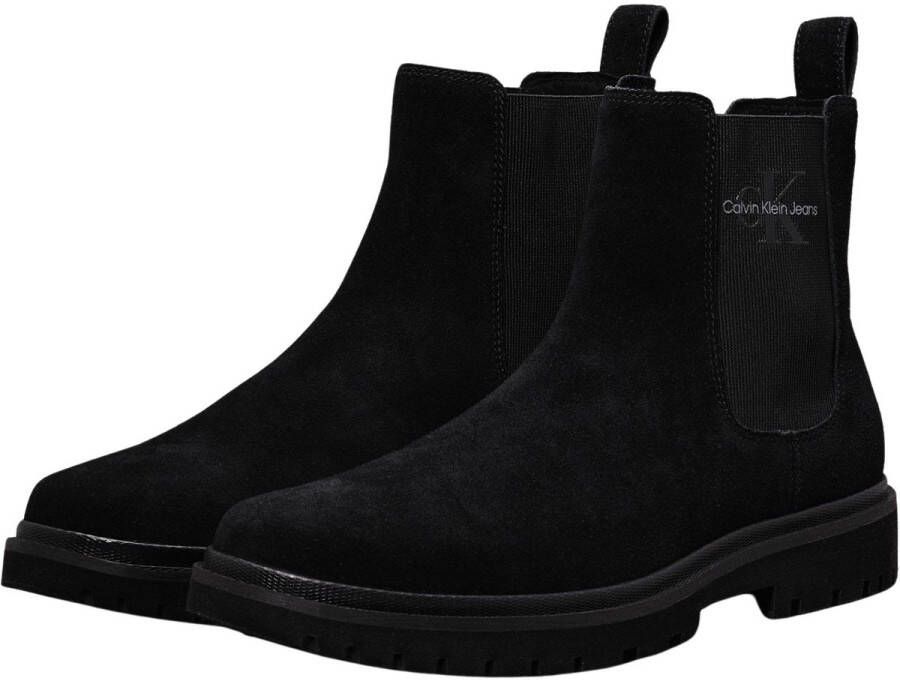 Calvin Klein Chelsea-boots EVA BOOT MID CHELSEA ICONIC DR hakken instaplaarzen enkellaars met zij ck-logo