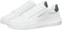 Calvin Klein Witte polyester sneakers met veters print contrastdetails logo White Heren - Thumbnail 7