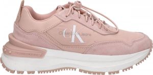 CALVIN KLEIN JEANS chunky suède sneakers lichtroze