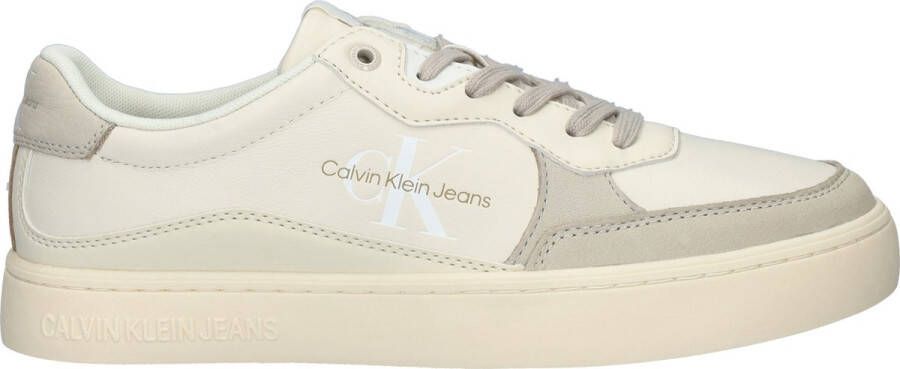 Calvin Klein Elegante witte sneakers met contrasterende accenten White Heren