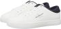Calvin Klein Witte Leren Heren Sneaker Modern Ontwerp - Thumbnail 1