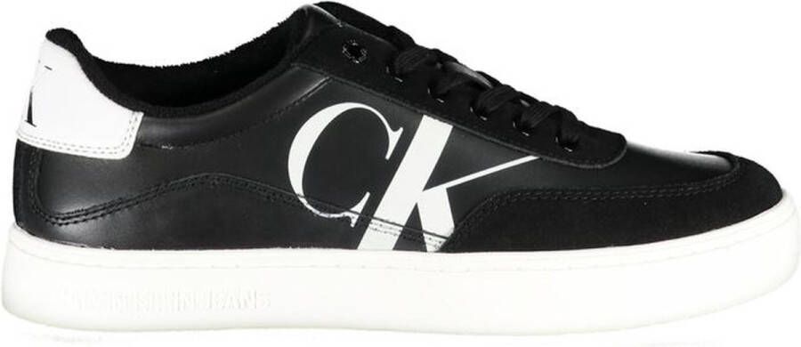 Calvin Klein Jeans Classic Cupsole Laceup Mix Sneakers Zwart Man