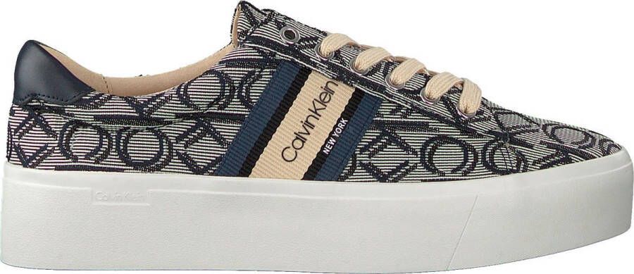 tennis glas lekkage Calvin Klein Dames Lage sneakers Jinjer Blauw - Schoenen.nl