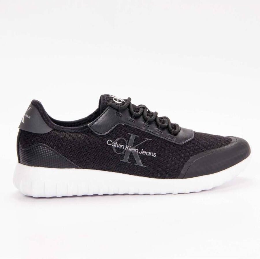 Calvin Klein Jeans Zwarte casual textiel damessneakers Black Dames