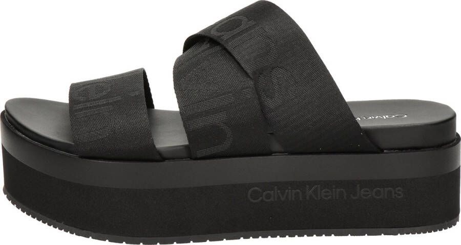 Calvin Klein Flatform dames sandaal Zwart