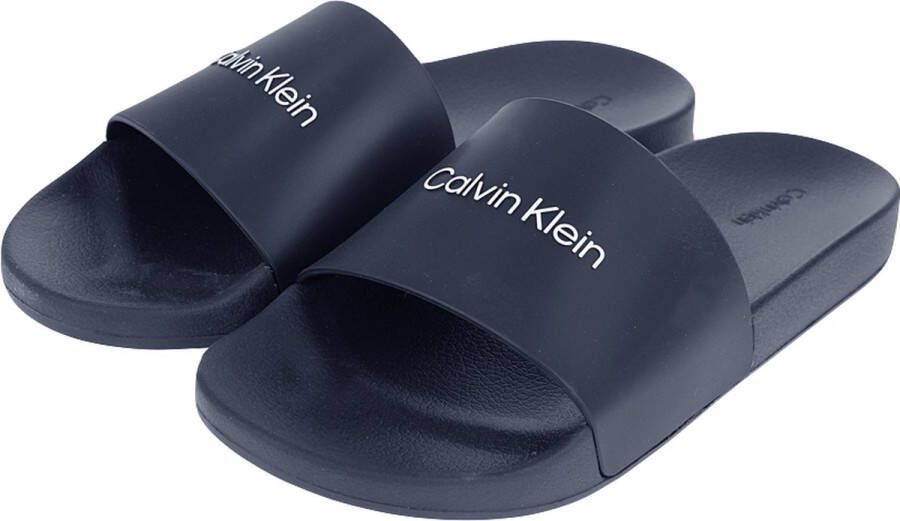 Calvin Klein Heren Badslippers Donkerblauw