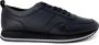 Calvin Klein Zwarte Leren Sneakers met Print Detail Black Heren - Thumbnail 1