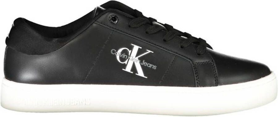 Calvin Klein Sneakers CLASSIC CUPSOLE LACEUP LOW LTH met contrastkleurige logoprint vrijetijdsschoen lage schoen veterschoen