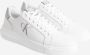 Calvin Klein Jeans Chunky Leren Sneakers met Rubberen Zool White Heren - Thumbnail 1