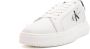 Calvin Klein Plateausneakers CHUNKY CUPSOLE MONO LTH WN vrijetijdsschoen lage schoen veterschoen met ck-opdruk aan de zijkant - Thumbnail 1