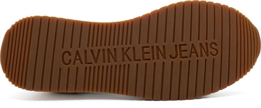 Calvin Klein Jeans Ck Jeans Retro Runner Lage Lac Sneakers Streetwear Vrouwen