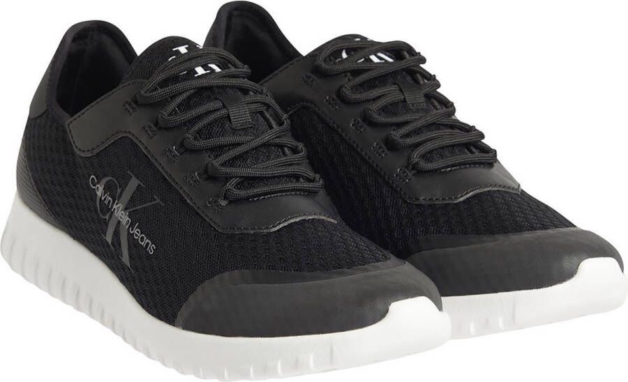 Calvin Klein Sneakers EVA RUNNER MONOLOGO met witte loopzool vrijetijdsschoen lage schoen veterschoen - Foto 2