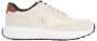 Calvin Klein Jeans Leren Heren Sneakers Lente Zomer Collectie Beige Heren - Thumbnail 1