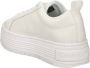 Calvin Klein Jeans Witte Leren Sneakers voor Vrouwen White Dames - Thumbnail 1
