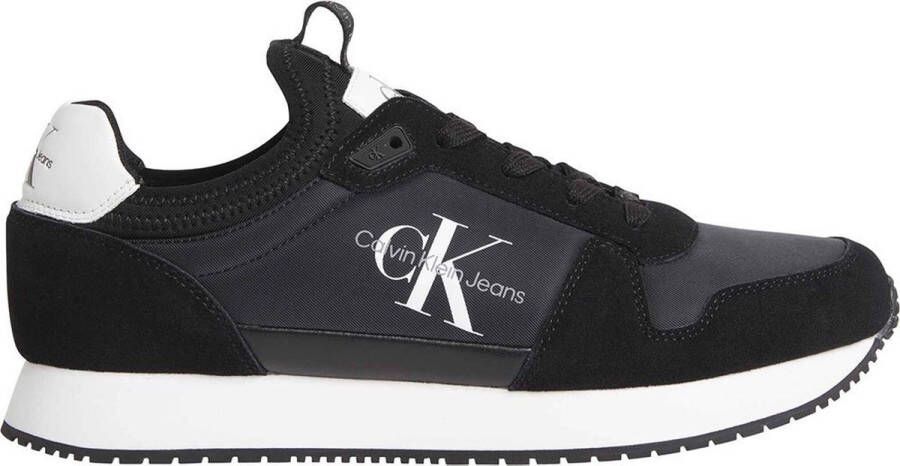 Calvin Klein Jeans Zwarte casual textielsneakers oor heren Black Heren