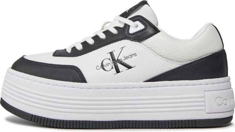 Calvin Klein Jeans Platte Lage Veterschoenen voor Dames White Dames