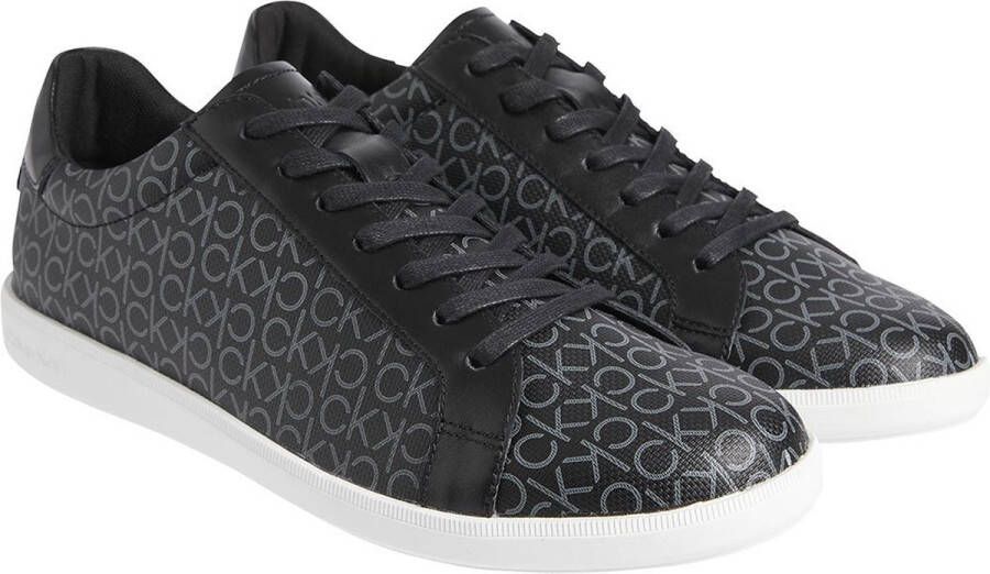 Calvin Klein Low Top Lace Up Cv Mono Sneakers Black Mono Heren