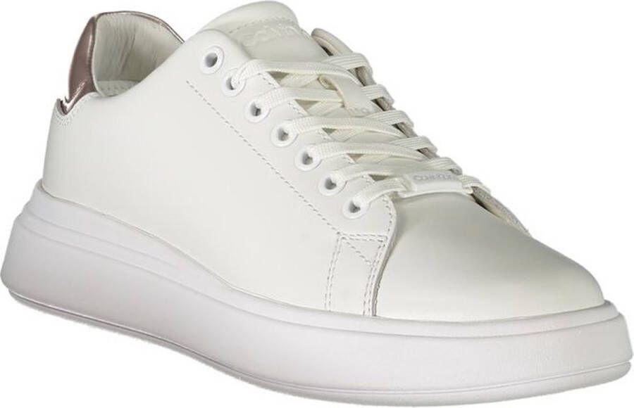 Calvin Klein Stijlvolle Polyester Sneaker White Dames