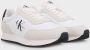 Calvin Klein Jeans Witte Sneakers met Gerecycled Polyester en Suède White Heren - Thumbnail 2