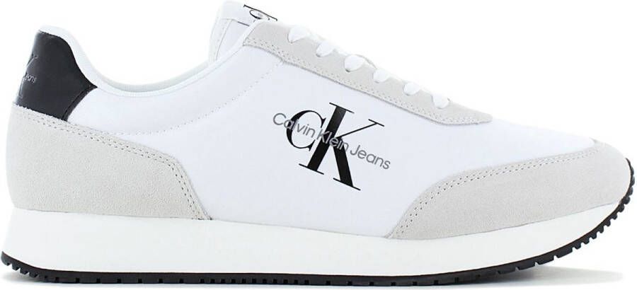 Calvin Klein Jeans Witte Sneakers met Gerecycled Polyester en Suède White Heren - Foto 3