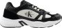 Calvin Klein Retro Tennis Lace up Heren Sneakers Zwart Wit - Thumbnail 1