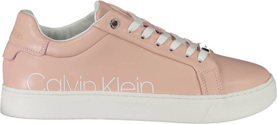 Calvin Klein Rose Sneakers met Contrasterende Details Roze Dames - Foto 8
