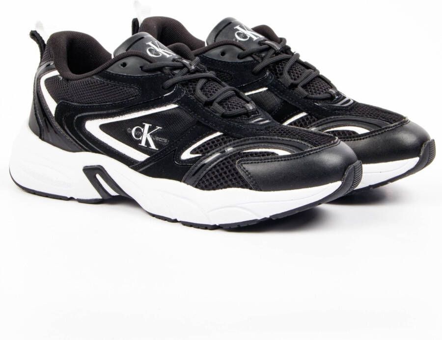 Calvin Klein Zwarte Lage Sneakers Retro Tennis Dames - Foto 2