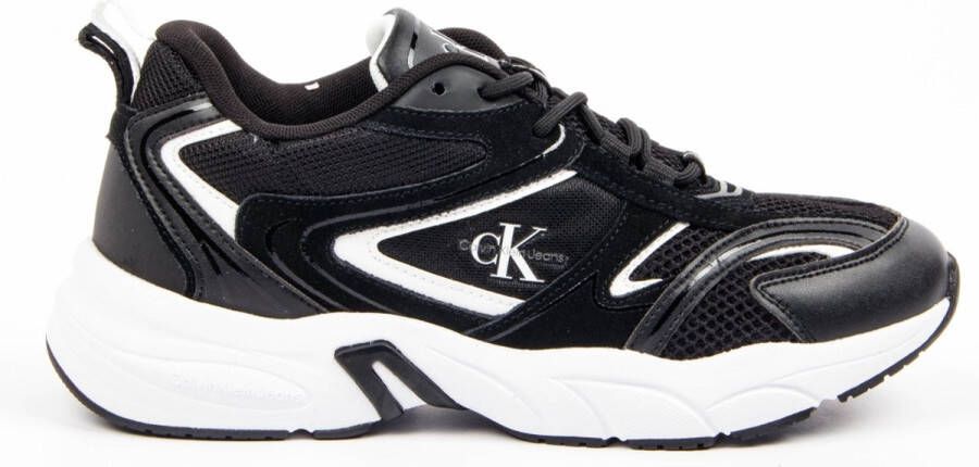 Calvin Klein Zwarte Lage Sneakers Retro Tennis Dames - Foto 2