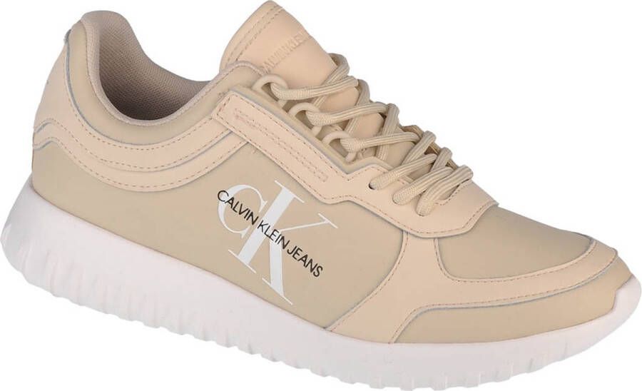 Calvin Klein Runner Laceup YW0YW00375-AEO Vrouwen Beige Sneaker