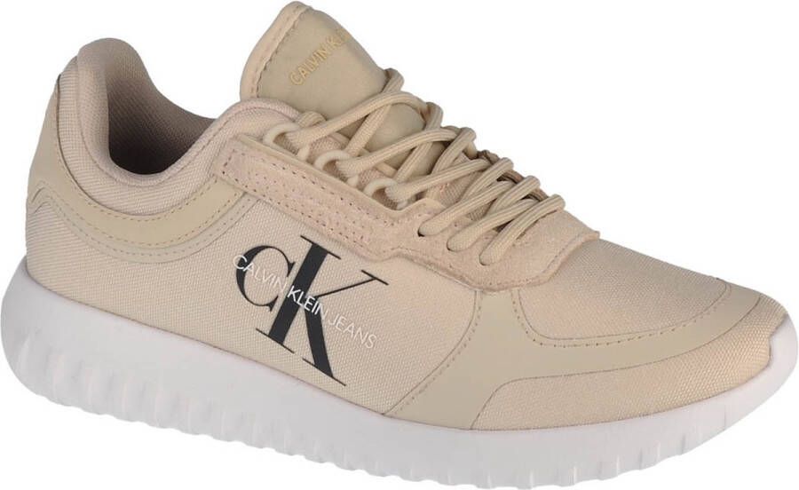 Calvin Klein Runner Laceup YW0YW00466-AEO Vrouwen Beige Sneaker