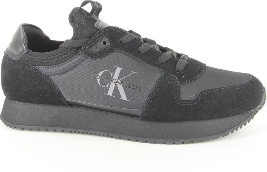 Calvin Klein Runner Sock Lace Lage sneakers Heren Zwart