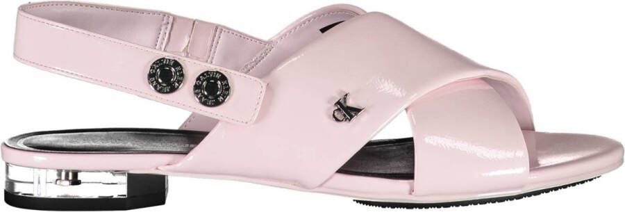 Calvin Klein Platte Rose Sandalen voor Vrouwen Pink Dames