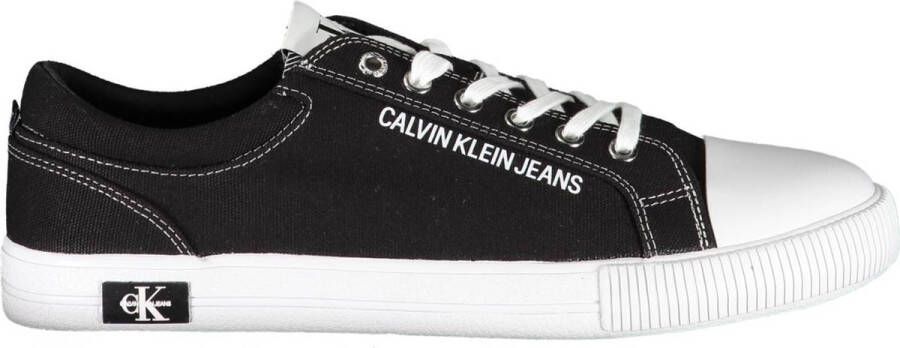 Calvin Klein Geveterde sportschoen met contrasterende details Zwart Heren - Foto 6