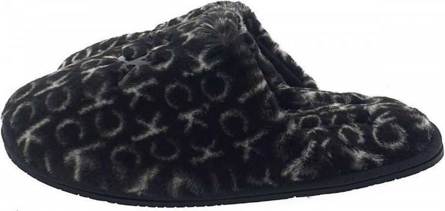 Calvin Klein Slipper Mule fur mono zwart