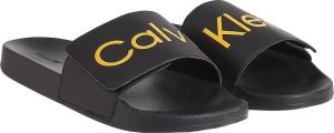 Calvin Klein Badslippers in zwart voor Heren