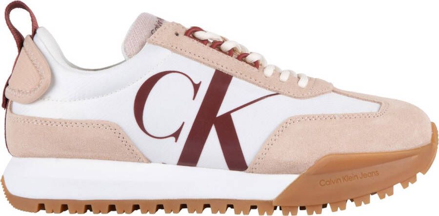 Calvin Klein New Retro Runner Laceup Low Veterschoenen Laag beige