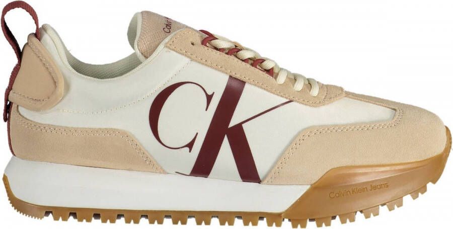 Calvin Klein New Retro Runner Laceup Low Veterschoenen Laag beige