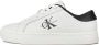 Calvin Klein Witte polyester sneakers met veters contrastdetails print logo White Dames - Thumbnail 3