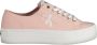 Calvin Klein Rose Sneakers met Contrasterende Details Roze Dames - Thumbnail 2