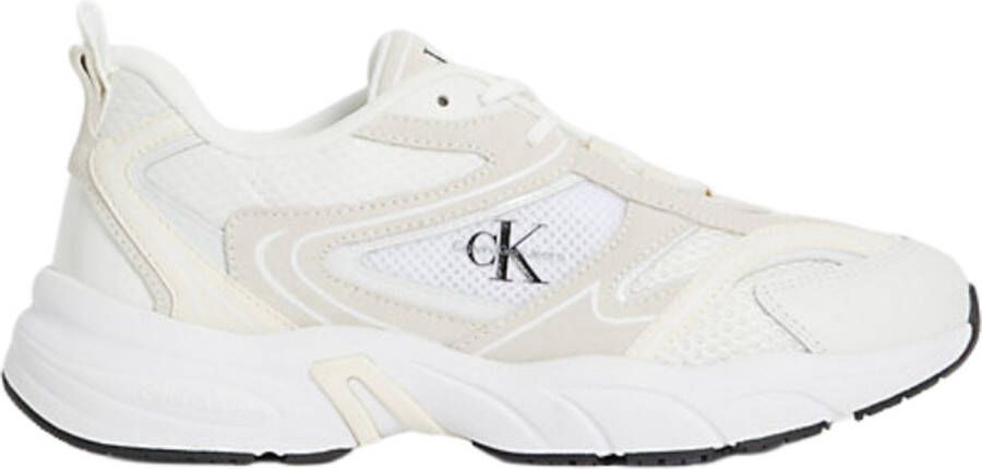 Calvin Klein Retro Tennis Sneakers Beige Dames