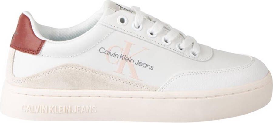 Calvin Klein Plateausneakers CHUNKY CUPSOLE LACEUP LOW ESS M met zilverkleurige details